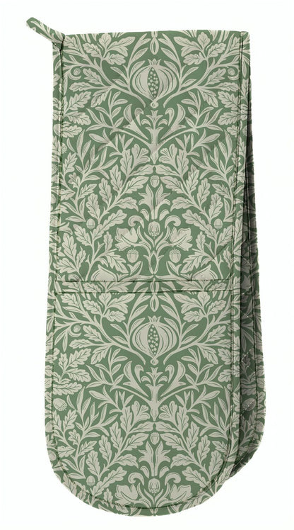 William Morris Acorn Green Kitchen Linen