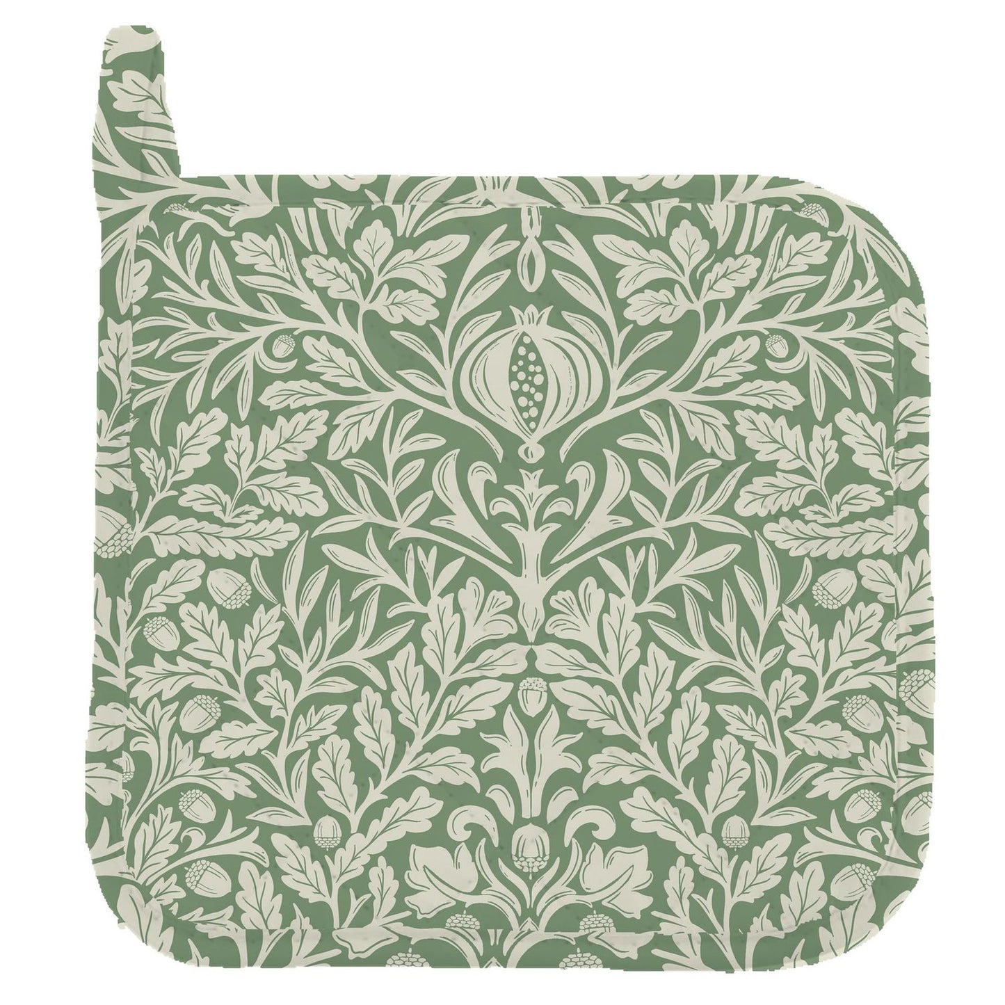 William Morris Acorn Green Kitchen Linen