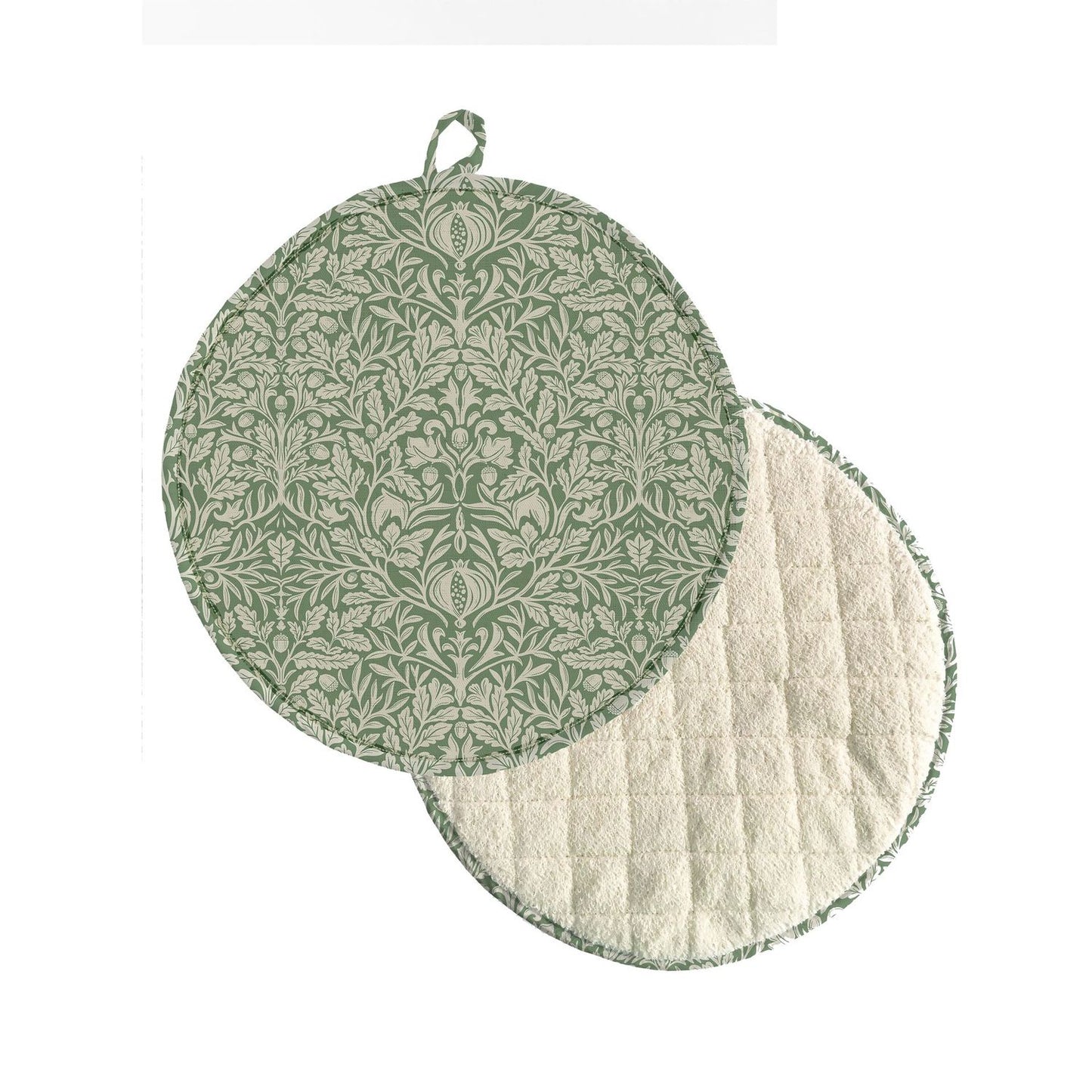 William Morris Acorn Green Kitchen Linen