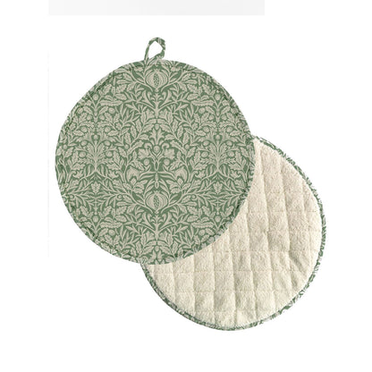 William Morris Acorn Green Kitchen Linen