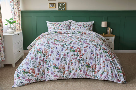Floral Cleo Duvet Cover Set, Curtains, Bedspread