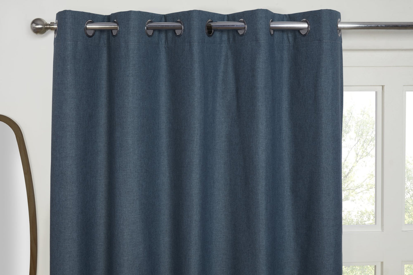 3 Pass Blackout Curtains in Denim