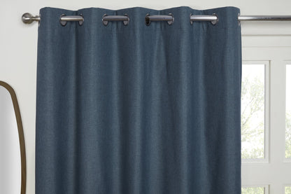 3 Pass Blackout Curtains in Denim