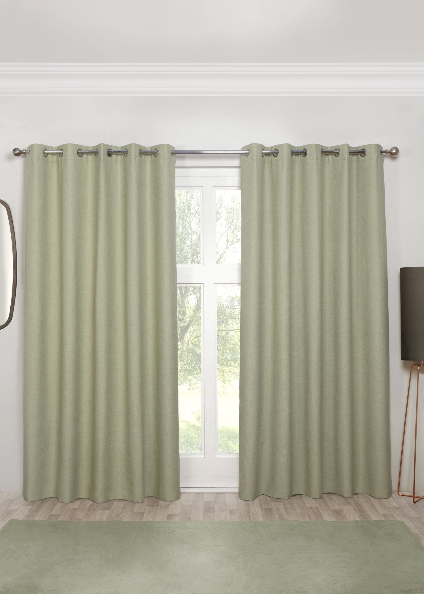 3 Pass Blackout Curtains in Sage Green