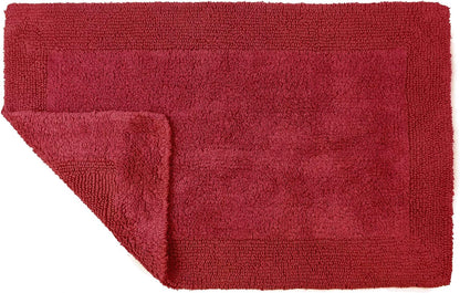 Heavyweight Reversible Bath Mats Cranberry