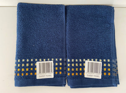 100% Cotton Guest Towels 30cm x 50cm x 2