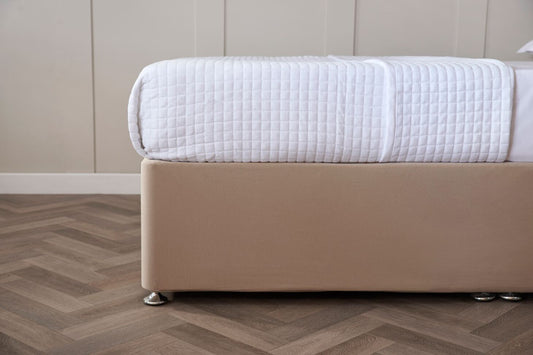 Jersey Cotton Divan Bed Base Wrap in Mocha