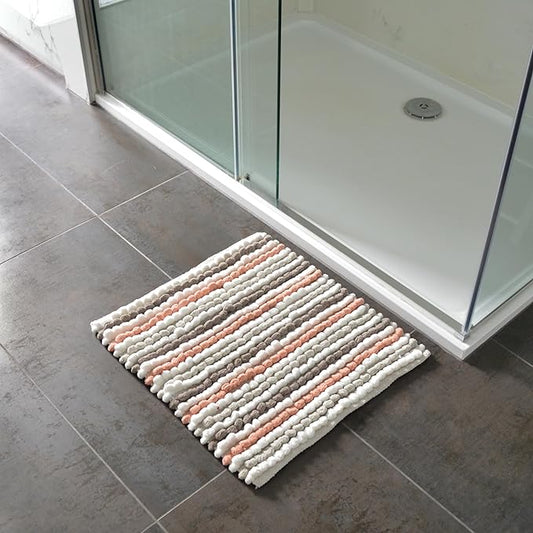 Bobble Bath or Pedestal Mat in Blush Pink