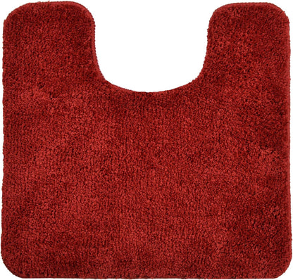 Microfibre Bath & Pedestal Mats Burgundy