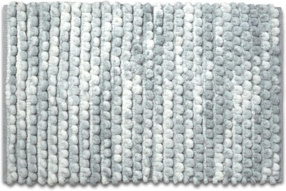 Monaco Marl Bath, Pedestal Shower Mat in Grey Shades