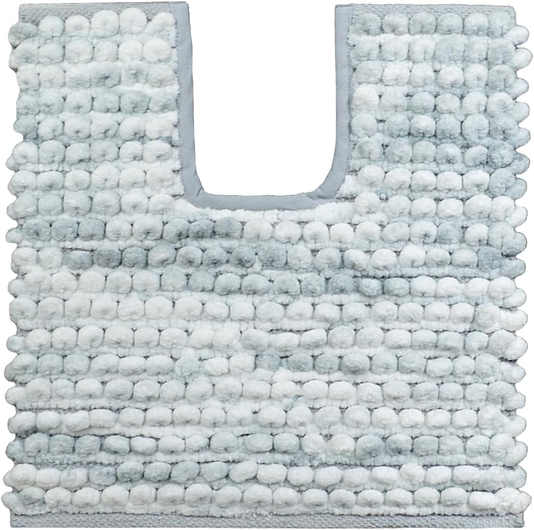 Monaco Marl Bath, Pedestal Shower Mat in Grey Shades