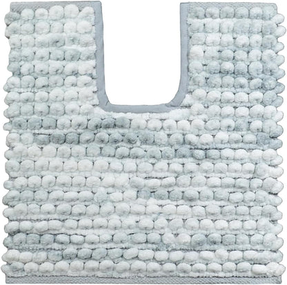 Monaco Marl Bath, Pedestal Shower Mat in Grey Shades