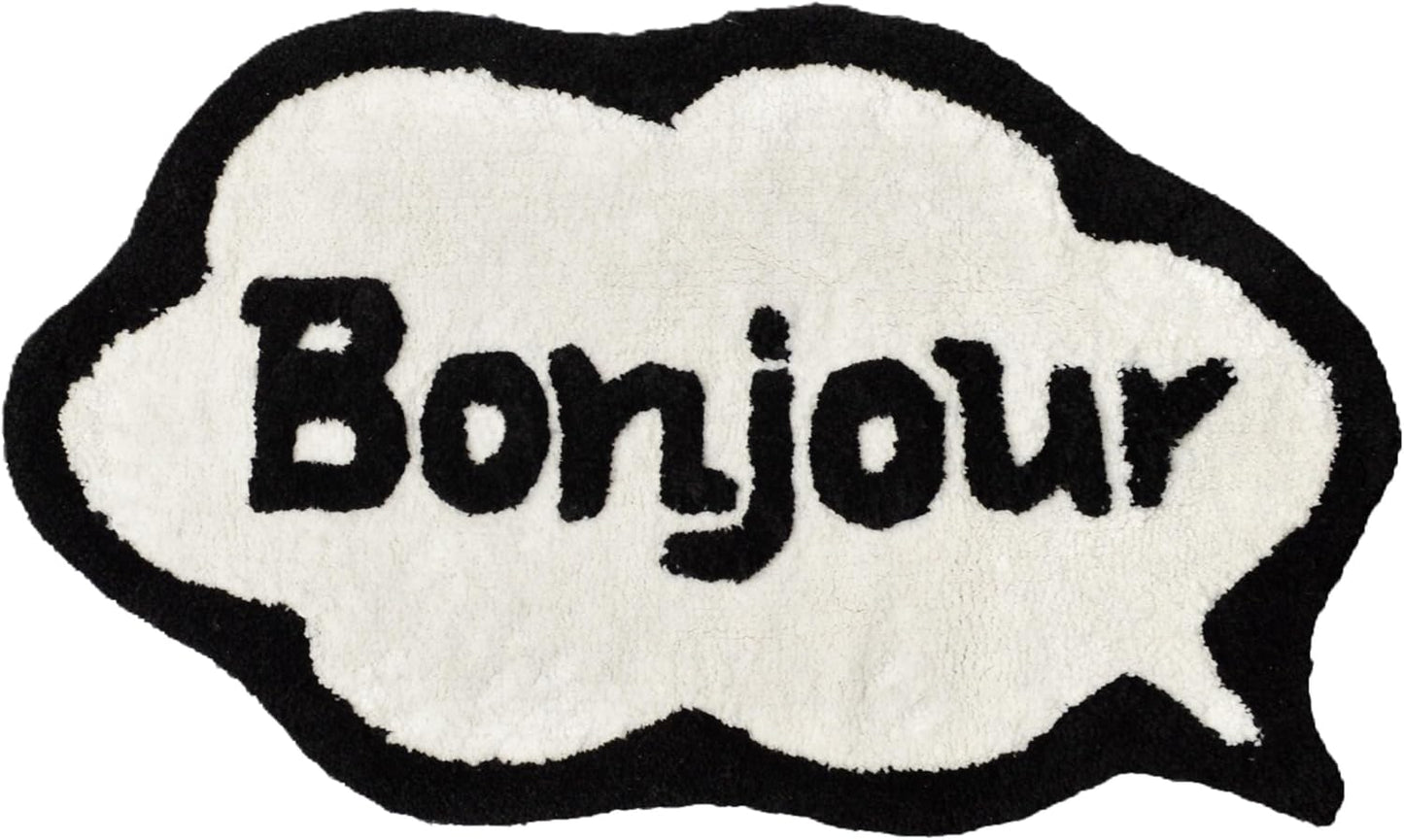 BONJOUR Mooky Mat in Black & Cream