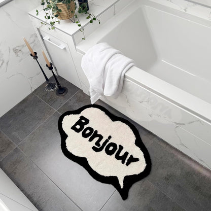 BONJOUR Mooky Mat in Black & Cream