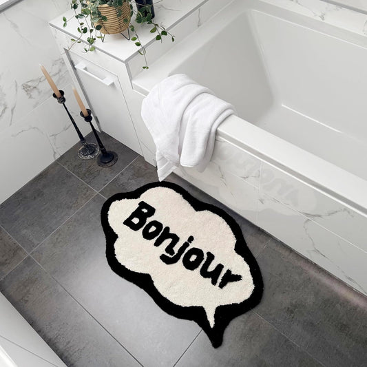 BONJOUR Mooky Mat in Black & Cream