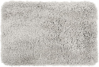 Deep Pile Oddessey Shaggy Bath Mat Silver Grey