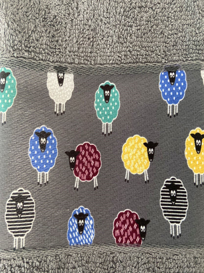 Colourful Sheep Tea Kitchen Towel