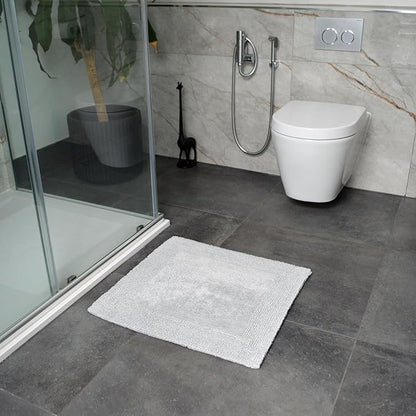 Heavyweight Elegance Reversible Bath Mats Dove Grey