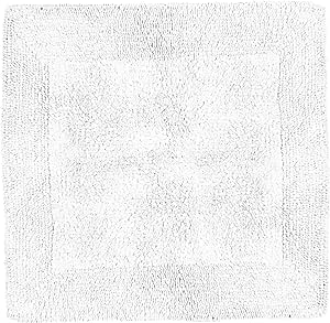 Elegance Heavyweight Reversible Bath Mats White