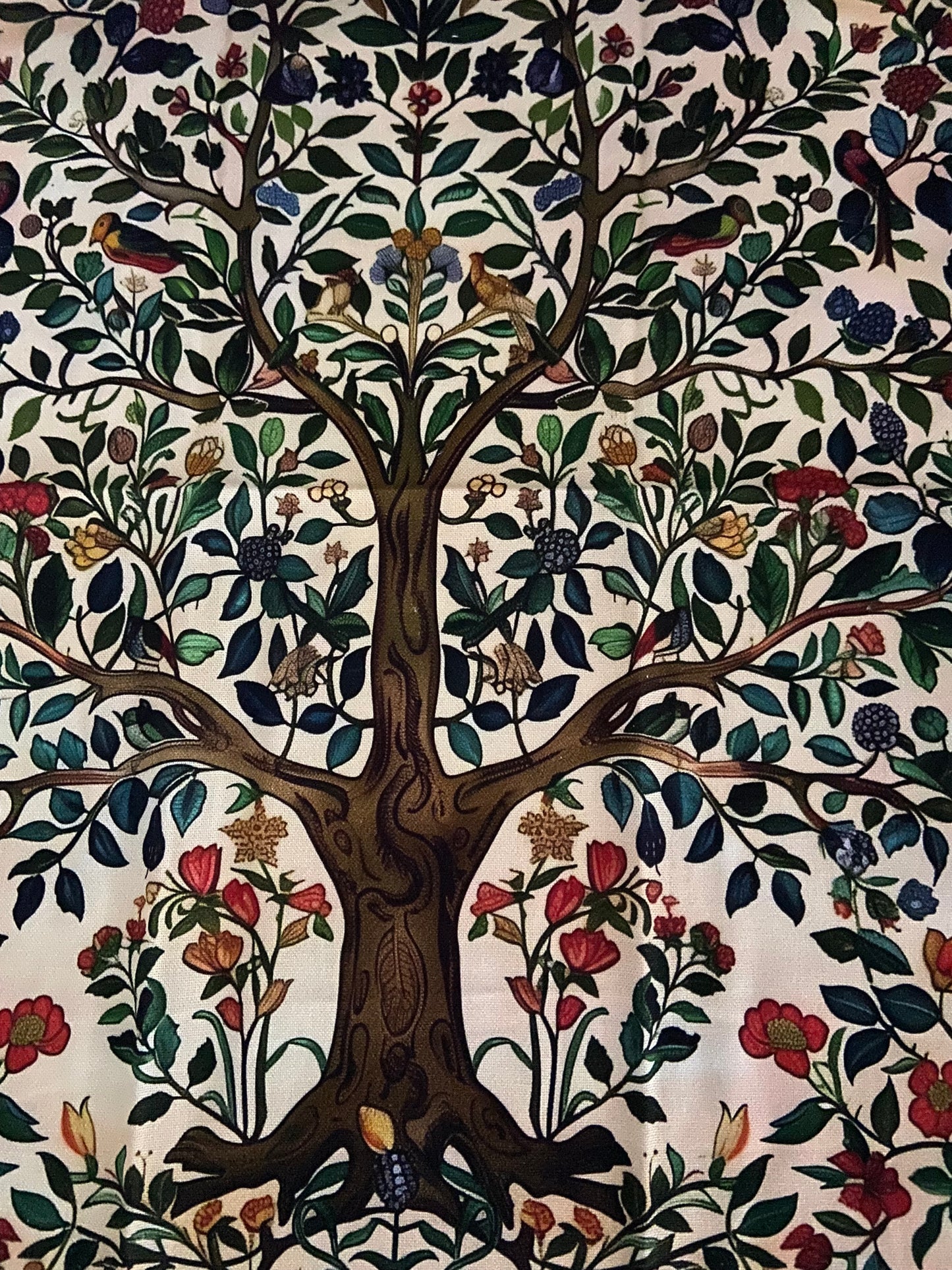 William Morris Artwork Tree of Life Design Kitchen Tea Towel