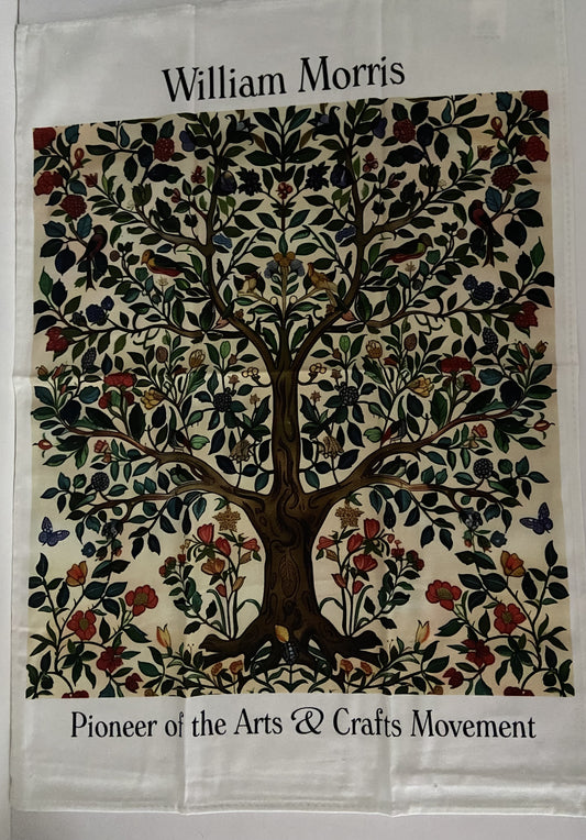 William Morris Artwork Tree of Life Design Kitchen Tea Towel