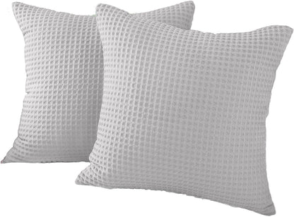 100% Cotton Hotel Waffle Weave Throw Dove Grey