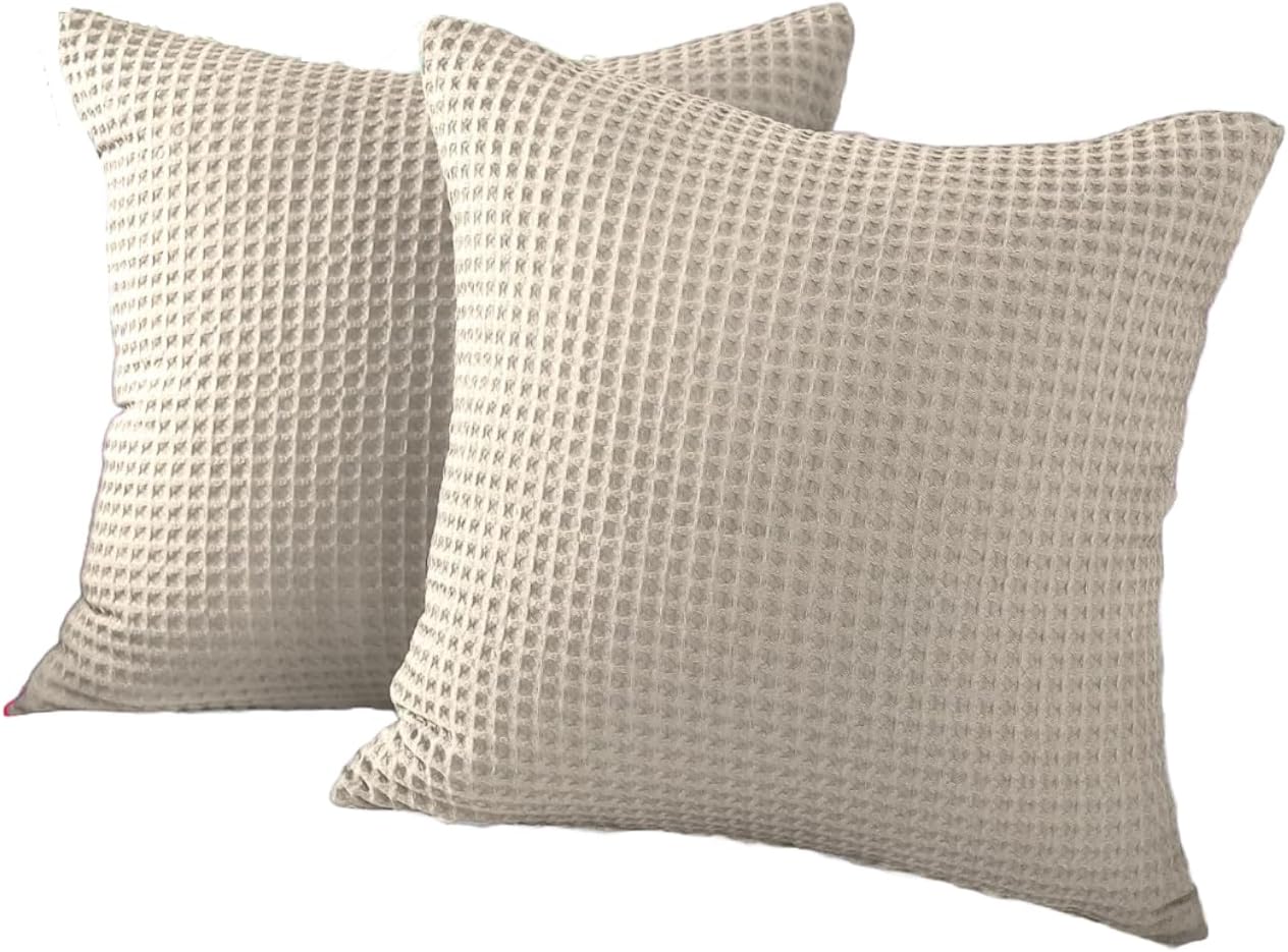 100% Cotton Hotel Waffle Weave Throw Taupe