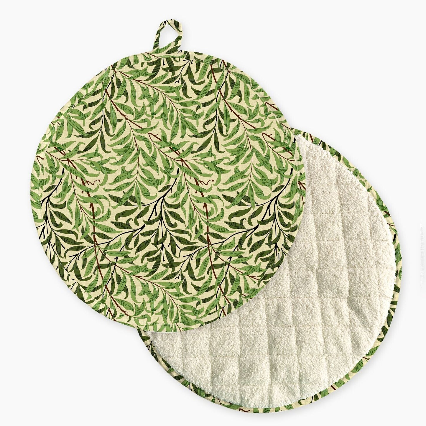 William Morris Willow Bough Green Kitchen Linen