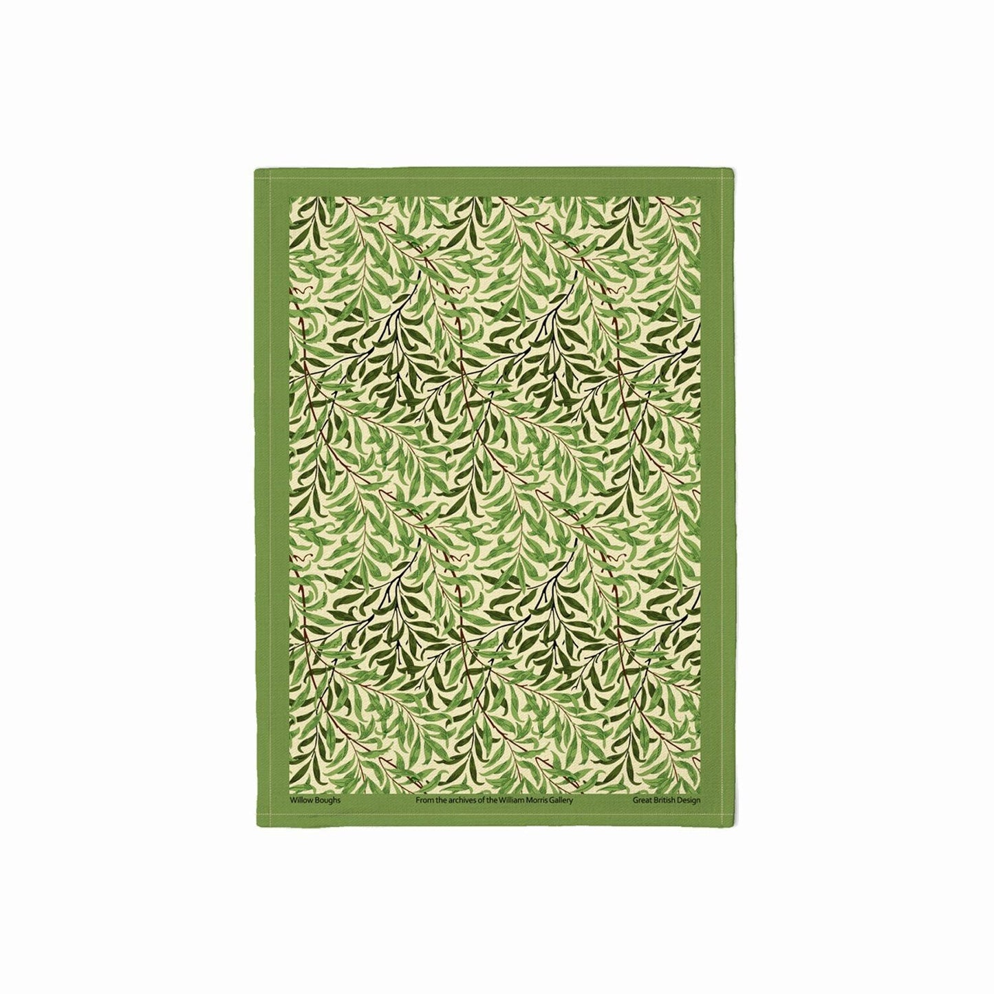 William Morris Willow Bough Green Kitchen Linen