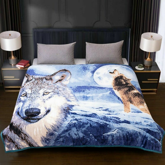 Copy of Super Soft Large Wolves Fleece Blanket