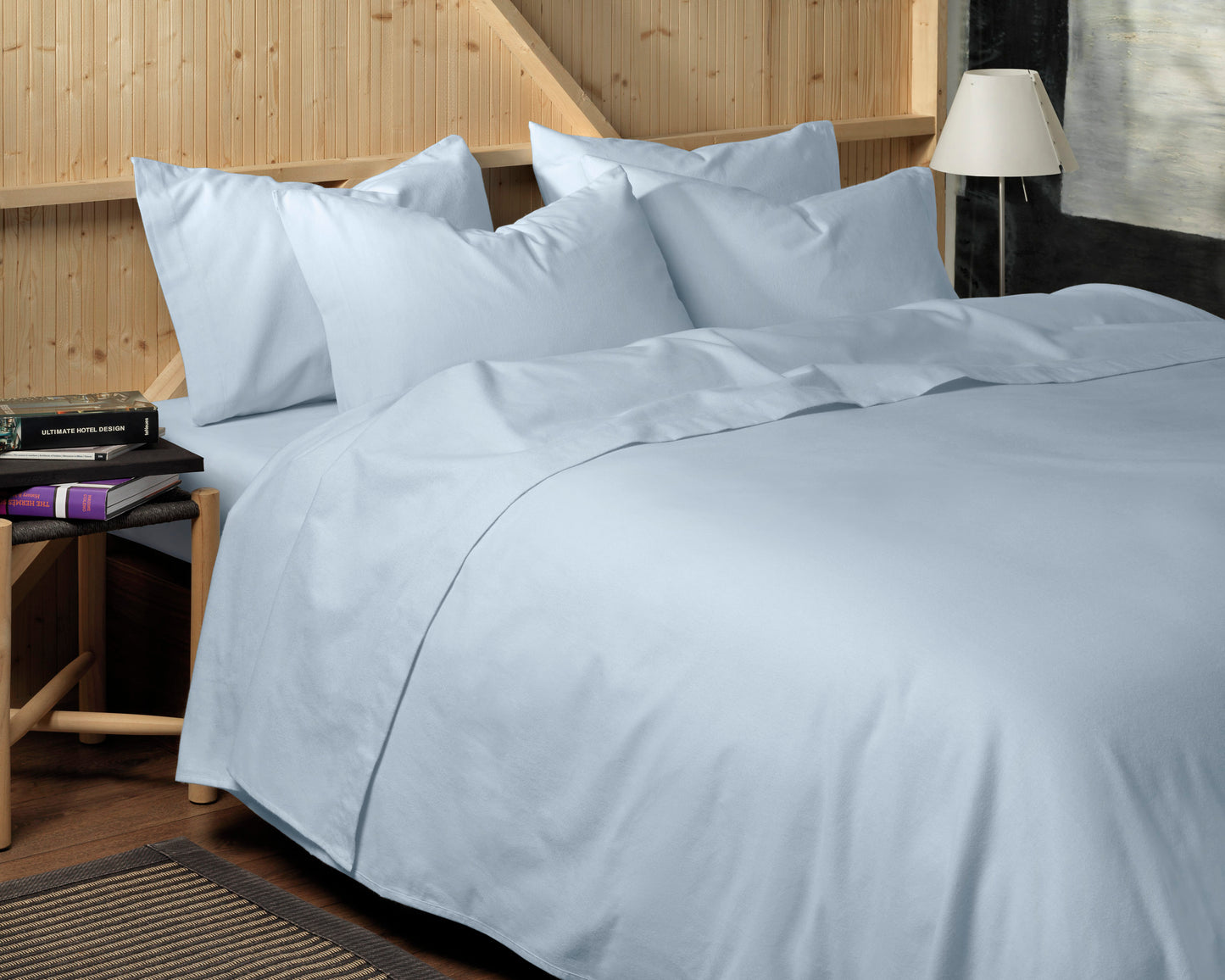 100% Brushed Cotton 170GSM in Blue