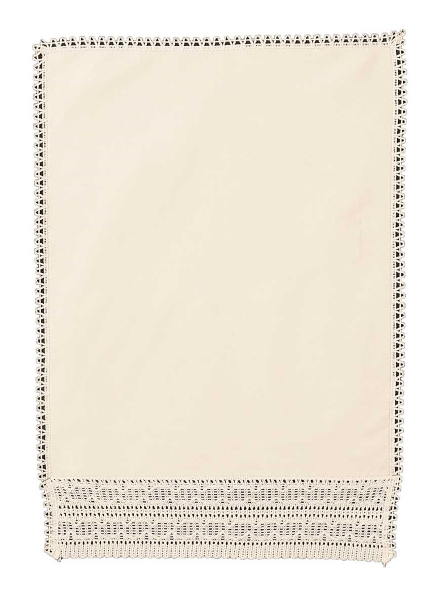 Large Lace Design Arm Chair Cap, Chair Back Ecru