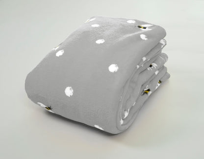 Bumble Bee Throw Grey