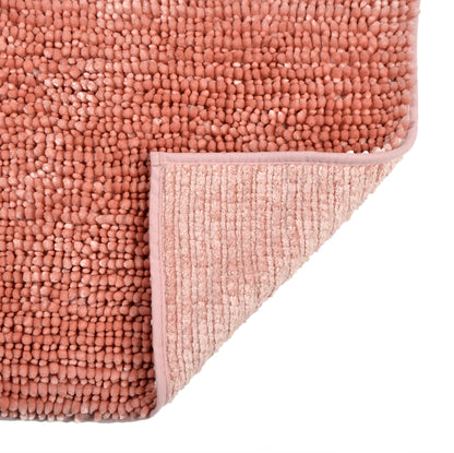 Extra Soft Chenille Bath Mat Blush Pink