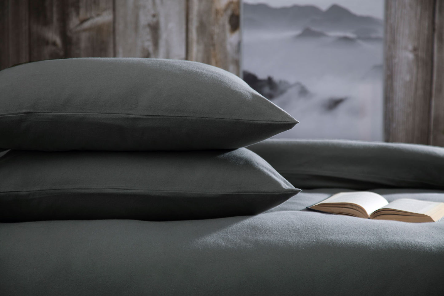 100% Brushed Cotton 175GSM Charcoal Grey