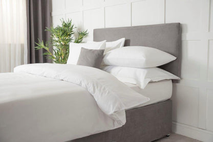 Faux Suede Headboard Wrap in Charcoal Grey