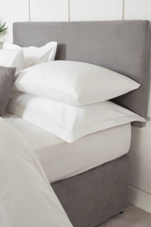 Faux Suede Headboard Wrap in Charcoal Grey