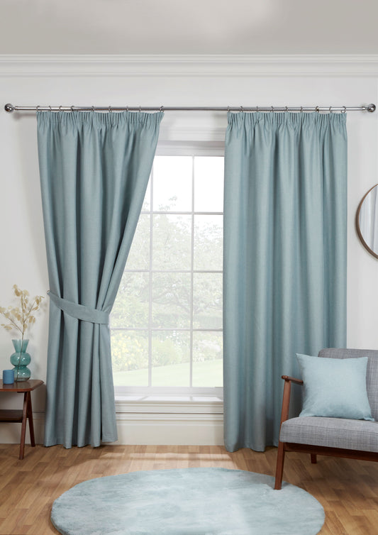 Blackout Curtains in Duck Egg