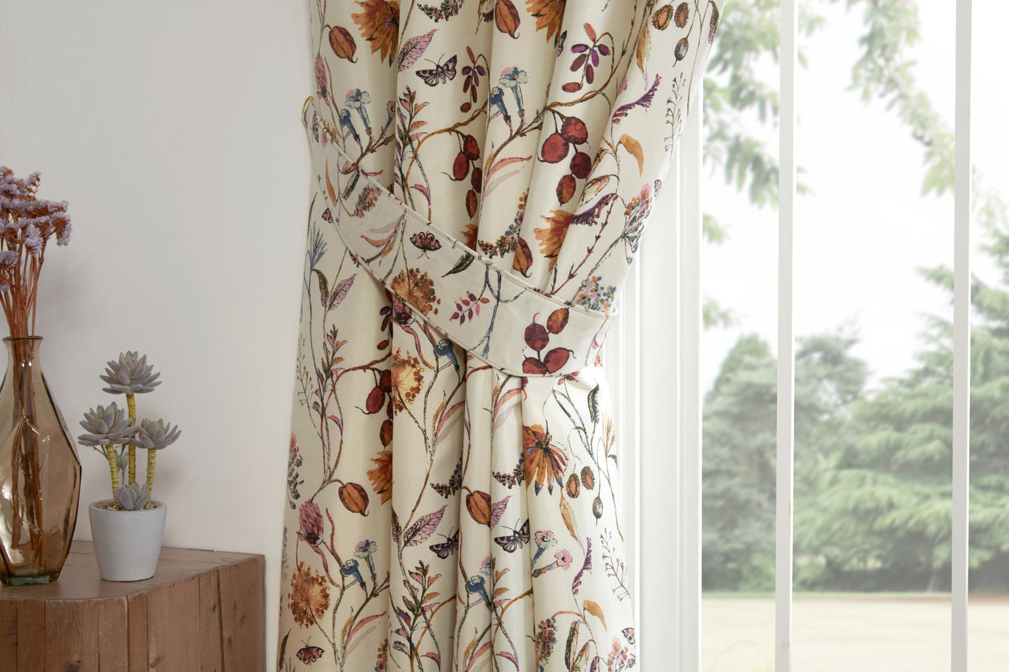 Grove Floral Design Bed Linen, Curtains in Multi
