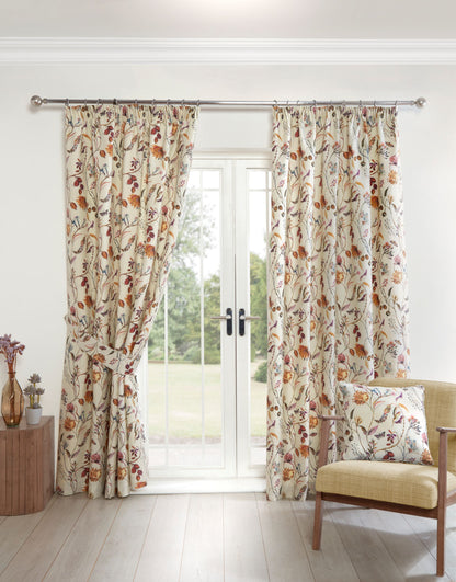 Grove Floral Design Bed Linen, Curtains in Multi