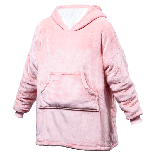HUDI Childrens Blanket Hoodie Pink