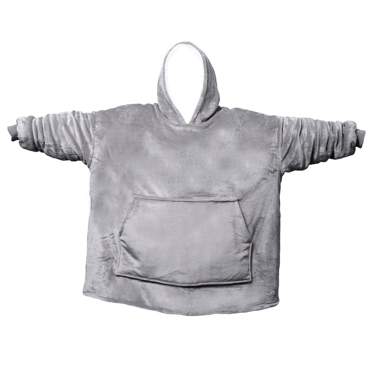HUDI Oversizes Blanket Hoodie Silver Grey