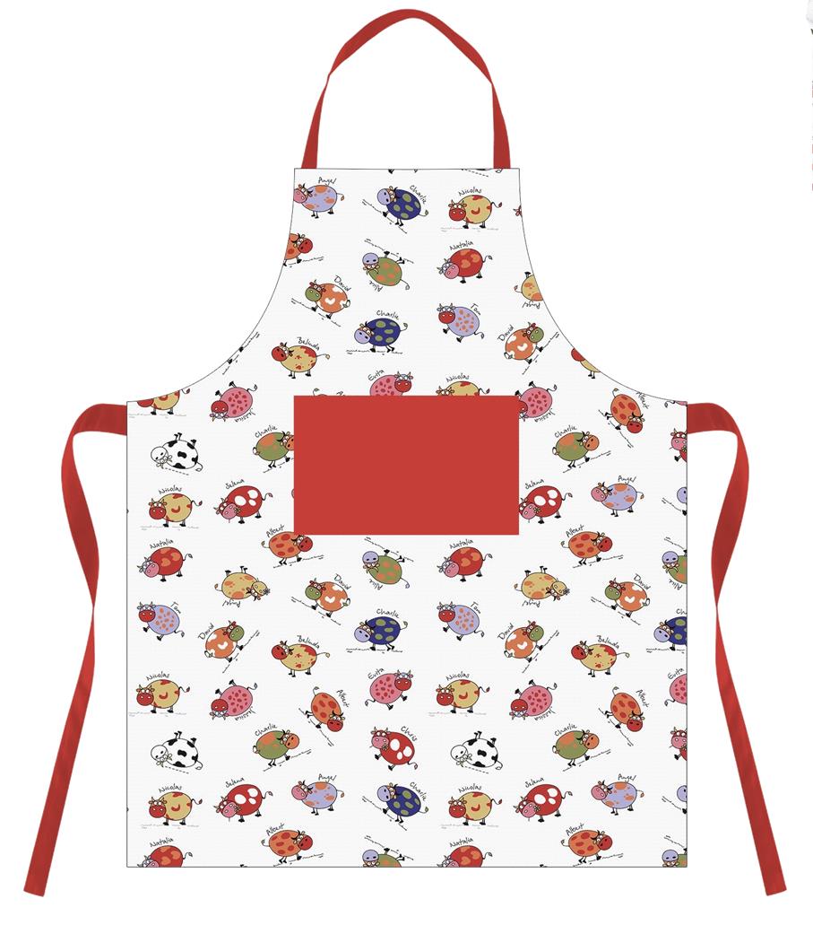 Colourful Named Cows Apron