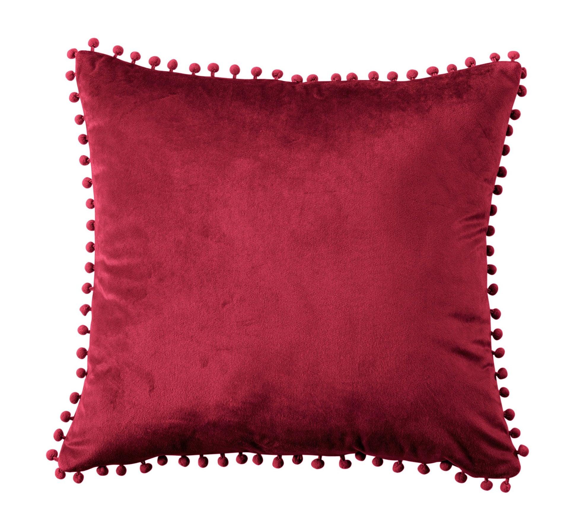 evans lichfield, royal velvet, cushion, cover, filled, red, small