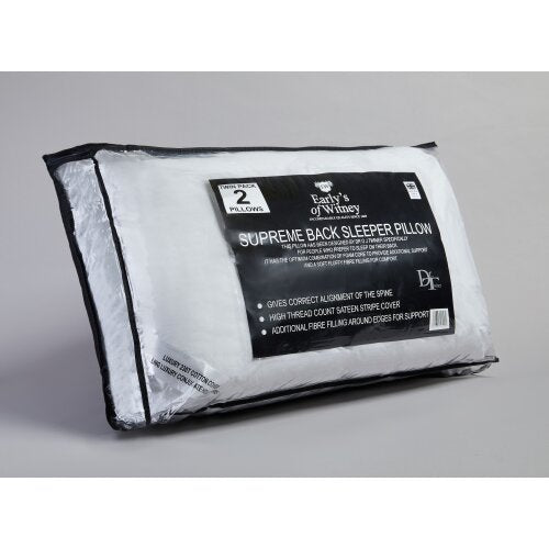 Back Sleeper Pillow Pair Hollowfibre