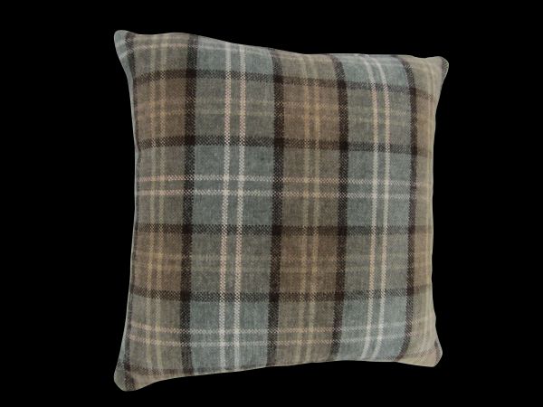 Chenille Check Arm Chair Caps, Chair Backs Duck Egg