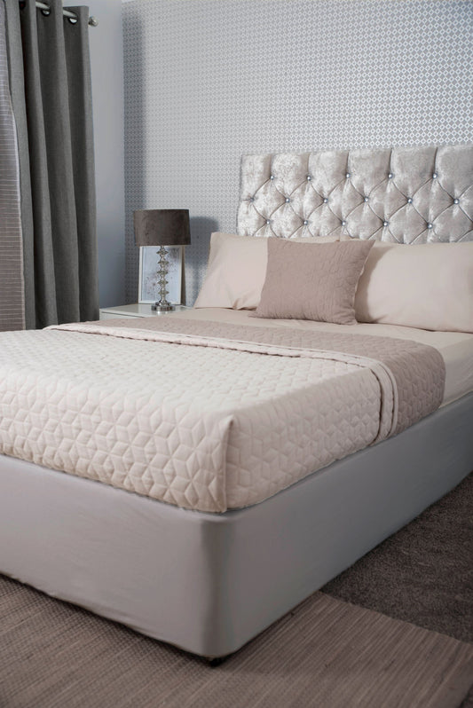 Jersey Cotton Divan Bed Base Wrap in Pale Grey