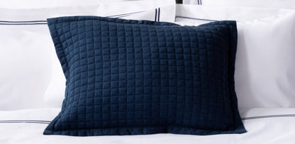 Lightly Quilted Bed Runner / Bedspread Navy Blue