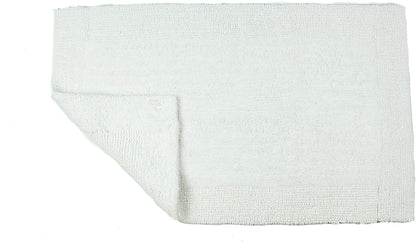 Elegance Heavyweight Reversible Bath Mats White