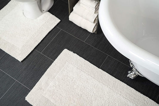 Elegance Heavyweight Reversible Bath Mats Cream